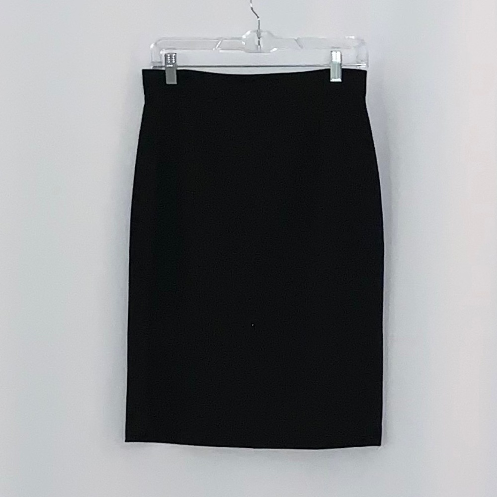 Vintage Kate Hill Black Wool Pencil Skirt